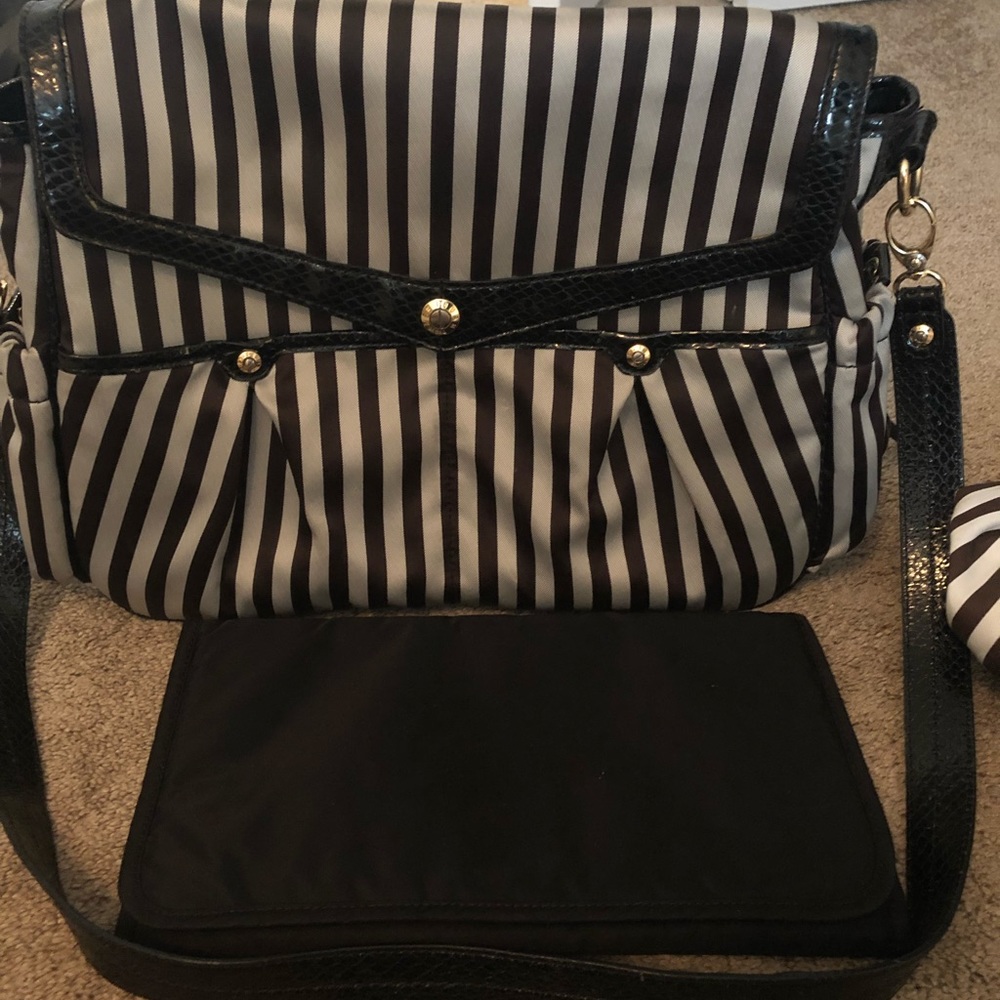 Henri Bendel Striped Diaper Bag